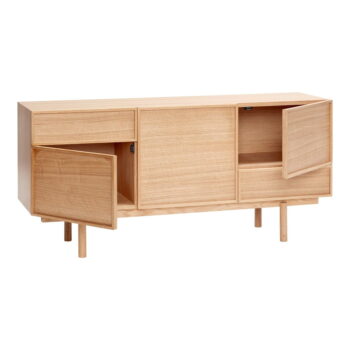Nízka komoda v dekore duba v prírodnej farbe 140x65 cm Cube – Hübsch – Obrázok 3