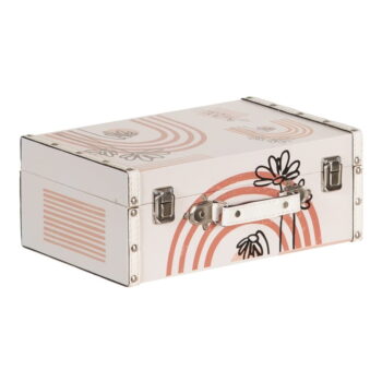 Krémové dekoratívne úložné boxy v súprave 2 ks 34,5x24,5x14 cm Flowers – Ixia - Image 3