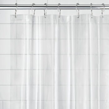 Priehľadný sprchový záves iDesign PEVA, 183 x 183 cm - Image 3