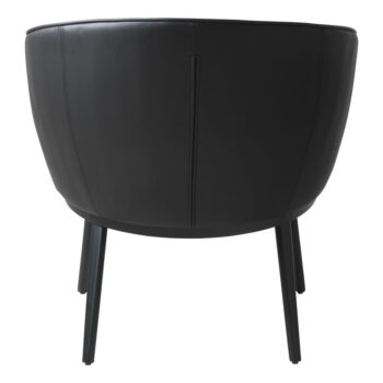 Čierne kreslo z imitácie kože Gain – Unique Furniture – Obrázok 3