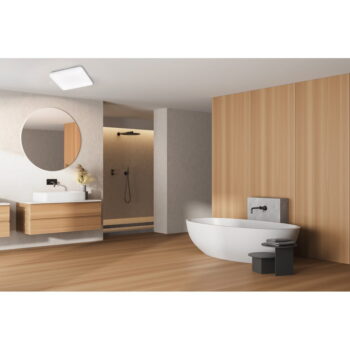 Biele LED stropné svietidlo 30x30 cm Gotland – Fischer & Honsel - Image 3