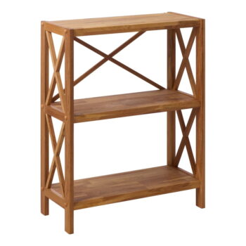 Regál z dubového dreva v prírodnej farbe 70x87 cm X-Shelf – Unique Furniture - Image 2
