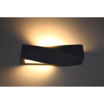 Čierne keramické nástenné svietidlo Nice Lamps Taurus - Image 4