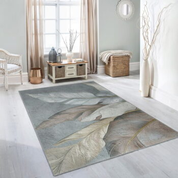 Zeleno-sivý prateľný behúň 80x200 cm Dusty Leaves – Mila Home - Image 6
