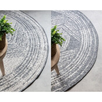 Krémovo-sivý okrúhly vonkajší koberec ø 200 cm Gemini – Elle Decoration - Image 7