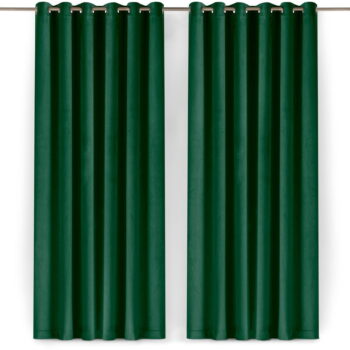 Zelený zamatový dimout záves 530x225 cm Velto – Filumi - Image 5