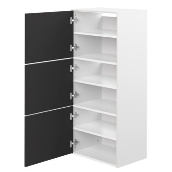 Bielo-čierna skrinka na topánky Bamboo - TemaHome - Image 7
