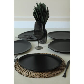 Čierne keramické taniere v súprave 6 ks ø 32 cm – Hermia - Image 6