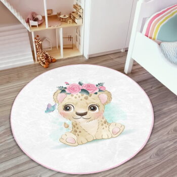 Biely detský koberec ø 120 cm Comfort – Mila Home - Image 6