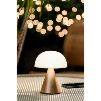 Bielo-svetloružová LED stolová lampa (výška 11 cm) Mina M – Lexon – Obrázok 8