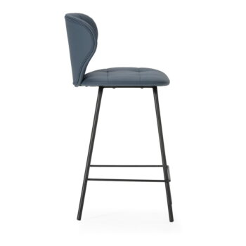 Tmavosivé barové stoličky v súprave 2 ks (výška sedadla 67 cm) Maura – Marckeric - Image 4