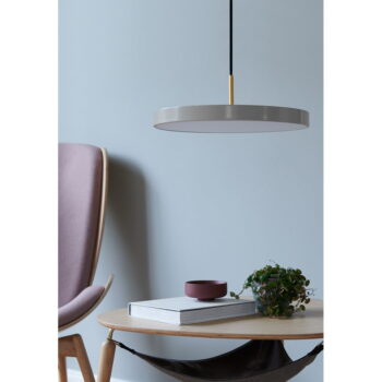 Svetlosivé LED závesné svietidlo s kovovým tienidlom ø 43 cm Asteria Medium – UMAGE - Image 2