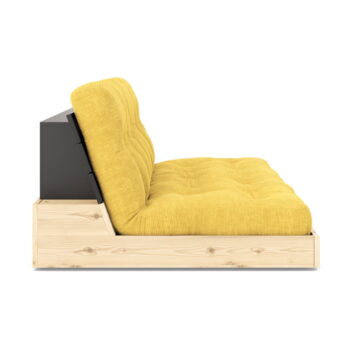 Žltá menčestrová rozkladacia pohovka 196 cm Base – Karup Design - Image 2