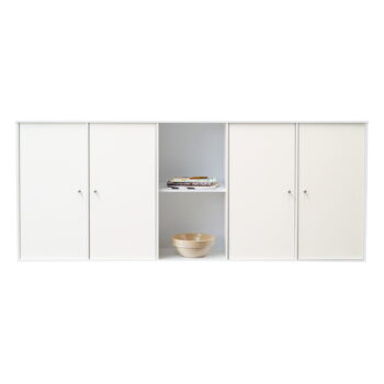 Biela nástenná komoda Hammel Mistral Kubus, 169 x 69 cm