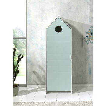 Bielo-svetlomodrá otvorená detská šatníková skriňa 173x171,5 cm CASAMI – Vipack – Obrázok 11