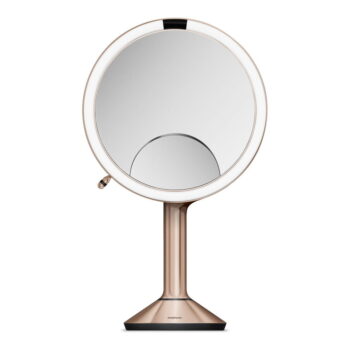 Kozmetické zrkadlo s osvetlením/zväčšovacie (5x) ø 20 cm Sensor Trio – simplehuman - Image 6