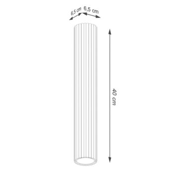 Biele stropné svietidlo Gleam – Nice Lamps - Image 10