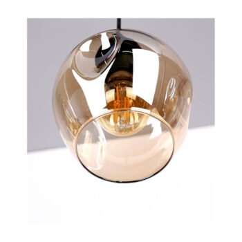 Čierne závesné svietidlo so skleneným tienidlom 14x70 cm Aspa - Candellux Lighting - Image 9