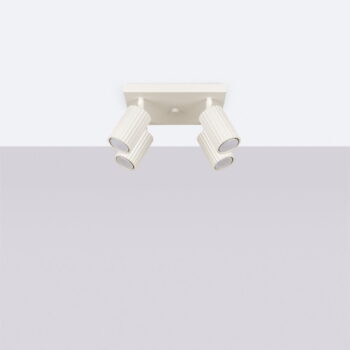 Krémové stropné svietidlo 25x25 cm Gleam – Nice Lamps - Image 3