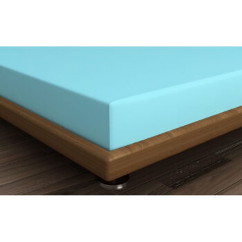 Tyrkysovomodrá napínacia bavlnená plachta 160x200 cm - Mijolnir – Obrázok 2