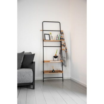 Kovový regál v čierno-prírodnej farbe 56x180 cm Loft - Wenko – Obrázok 4