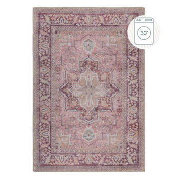 Svetločervený umývateľný koberec s prímesou recyklovaných vlákien 80x150 cm Windsor – Flair Rugs