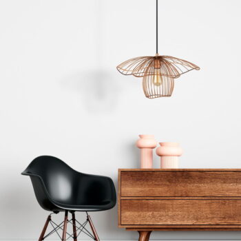 Čierno-ružové závesné svietidlo ø 50 cm Root – Squid Lighting - Image 3
