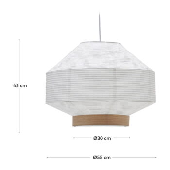 Biele tienidlo ø 55 cm Hila – Kave Home - Image 7