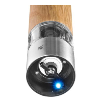 Elektrický mlynček na korenie a soľ z dubového dreva WMF, výška 21,5 cm - Image 6