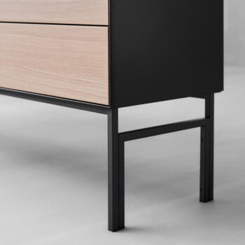 Biele kovové podnožie pre skrine 86x38 cm Edge by Hammel - Hammel Furniture - Image 2