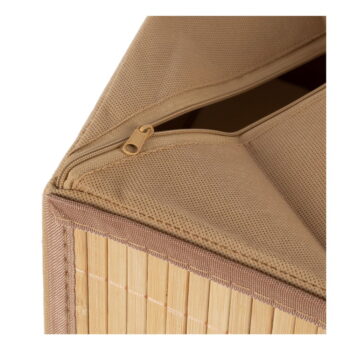 Bambusový úložný box v prírodnej farbe 15x31x15 cm – Compactor - Image 6