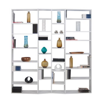 Biela knižnica 214x224 cm Valsa – TemaHome - Image 3