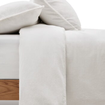 Krémové predĺžené obliečky na dvojlôžko z bavlneného perkálu 240x220 cm Sifinia – Kave Home – Obrázok 2