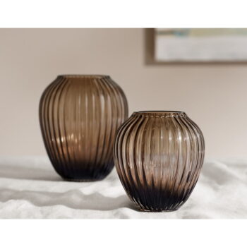 Hnedá sklenená váza Kähler Design Hammershøi, výška 14 cm - Image 3