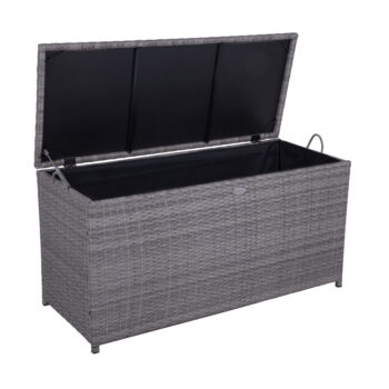 Sivý záhradný úložný box Patras – Garden Pleasure – Obrázok 2