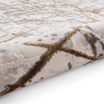 Koberec vo svetlosivo-zlatej farbe 80x150 cm Artemis – Think Rugs - Image 7