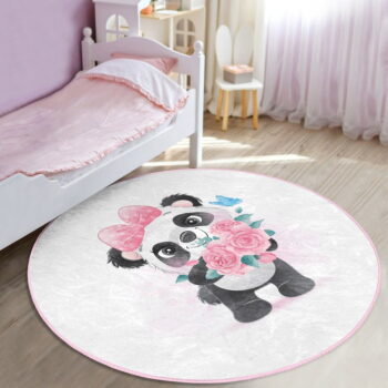 Biely detský koberec ø 100 cm Comfort – Mila Home - Image 2