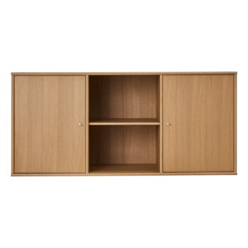 Nízka závesná komoda v dekore duba v prírodnej farbe 133x61 cm Mistral – Hammel Furniture