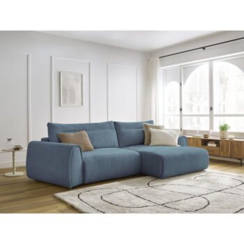 Modrá rohová pohovka Aden – Bobochic Paris – Obrázok 3