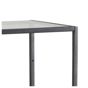 Čierny sklenený regál 35x83 cm Seaford – Actona - Image 6