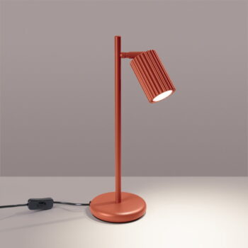 Stolová lampa v tehlovej farbe (výška  43 cm) Gleam – Nice Lamps - Image 4