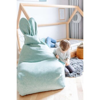 Modrý detský sedací vak The Brooklyn Kids Funny Bunny - Image 6