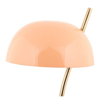 Stolová lampa v lososovej farbe s kovovým tienidlom (výška 55 cm) Vivo – Leitmotiv – Obrázok 3
