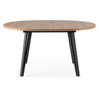 Okrúhly rozkladací jedálenský stôl v prírodnej farbe ø 120 cm Cleo – Marckeric – Obrázok 3