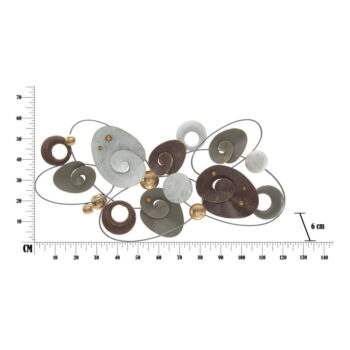 Kovová závesná dekorácia Mauro Ferretti Planet, 120 x 58 cm - Image 3