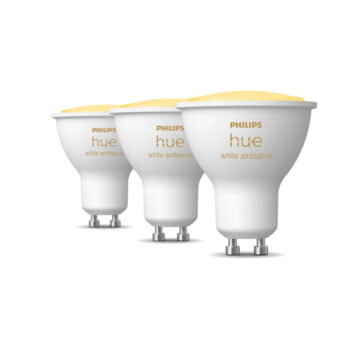 LED žiarovky v súprave 3 ks GU10, 4 W White ambiance – Philips Hue - Image 2