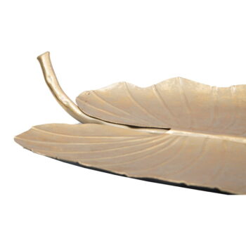 Dekorácia v zlatej farbe Mauro Ferretti Leaf, 35,5 × 23 cm - Image 6
