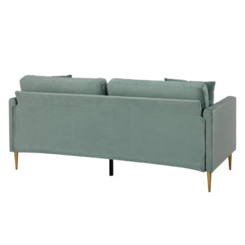 Tyrkysovomodrá zamatová pohovka CosmoLiving by Cosmopolitan Highland – Obrázok 6