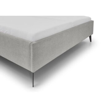 Svetlosivá dvojlôžková posteľ s úložným priestorom s roštom 200x200 cm Paulo – Meise Möbel - Image 8