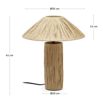 Stolová lampa v prírodnej farbe (výška 41 cm) Samse – Kave Home - Image 7